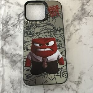 ChillNChic Inside Out Angry Character Design Silicone iPhone Case 16 Pro Max New